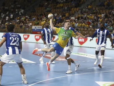 Mitja Janc- 20.09.2023 &ndash; rokomet - Celje Pivovarna La&scaron;ko: Porto, liga prvakov, 2. krog &ndash; skupina B //FOTO: Luka Cjuha