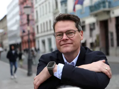 - 17.10.2023 - J&uuml;rgen Czernohorszky, mestni minister na Dunaju zadolžen za podnebje, okolje, demokracijo in me&scaron;čane ter vodja združenja Lokale Agenda 21//FOTO: Tomaž Skale