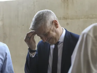 predsednik uprave Dars Valentin Hajdinjak- 09.06.2023 &ndash; odprtje Lesko&scaron;kove ceste in priključka ljubljanske obvoznice -  //FOTO: Luka Cjuha