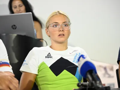 KLANČAR Neža- 11.07.2023 &ndash; Plavalna zveza Slovenije (PZS) &ndash; plavalna reprezentanca pred odhodom na plavalno svetovno prvenstvo v Fukuoki na Japonskem &ndash; plavalci - //FOTO: Nik Erik Neubauer