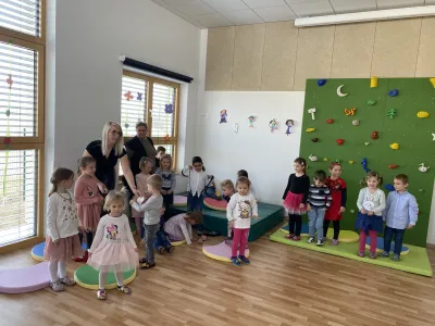 Nov vrtev Biba v Bitnjah, MO Kranj, telovadnica, otroci