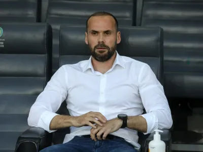 trener NK Olimpija Dino Skender- 09.07.2020  nogomet  Olimpija: Rudar, Prva liga TS, 32. krog: //FOTO: Luka Cjuha.