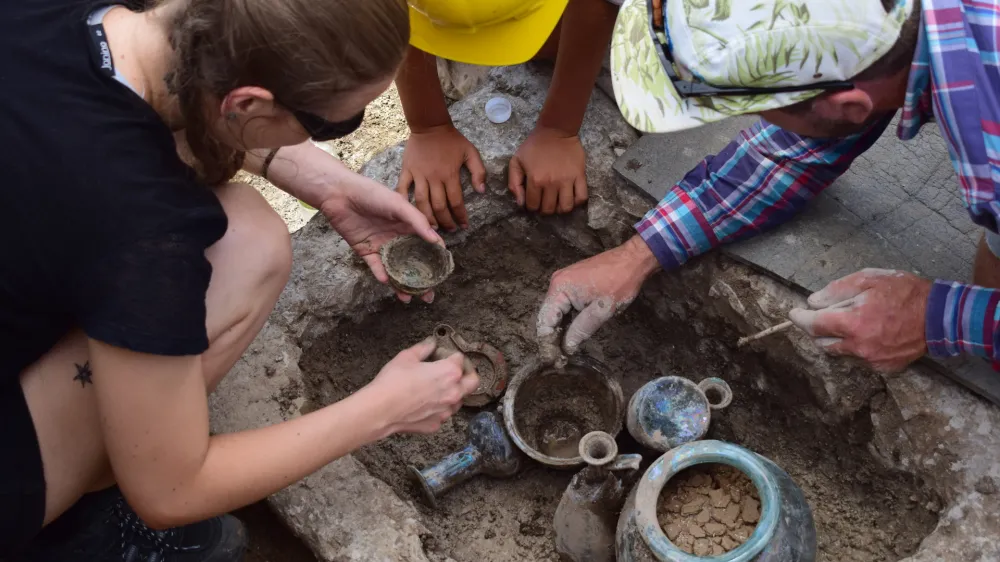 Najdi&scaron;če na Dunajski cesti, arheologija
