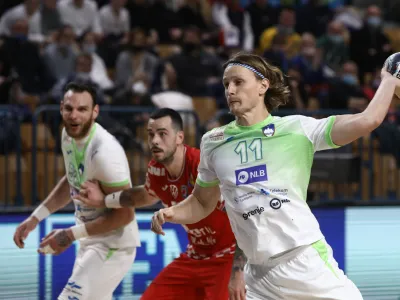 Jure Dolenc<br><br>- 29.12.2021  moki rokomet  Slovenija: Hrvaka, pripravljalna rokometna tekma za moke v Celju pred januarskim evropskim prvenstvom <br> <br>//FOTO: Luka Cjuha.