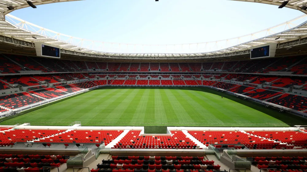 FILE PHOTO: Soccer Football - General views of the Ahmad Bin Ali Stadium - Ahmad Bin Ali Stadium, Al Rayyan, Qatar, March 30, 2022. General view inside the Ahmad Bin Ali Stadium, a venue for the 2022 Qatar World Cup REUTERS/Pawel Kopczynski/File Photo