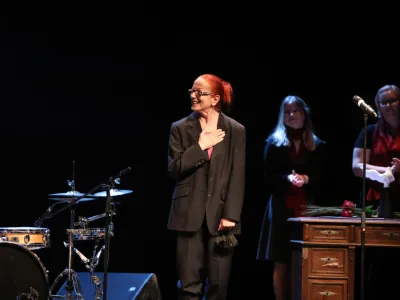 prejemnica nagrade za življensko delo igralka&nbsp;Jožica Avbelj - 27.03.2022&nbsp;-&nbsp;Pre&scaron;ernovo gledali&scaron;če Kranj&nbsp;-&nbsp;odprtje 52. TSD - Teden slovenske drame s podelitvijo nagrad ZDUS&nbsp;-&nbsp;Združenje dramskih umetnikov Slovenije,<br><br><br>//FOTO: Bojan Velikonja<br>