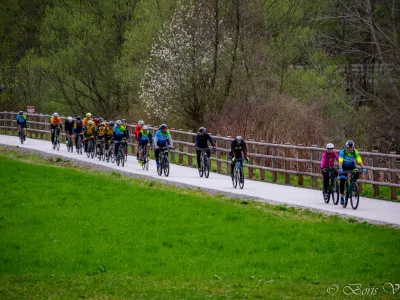 FOTO: Kolesarji iz občine Celje in La&scaron;kega so se v velikem &scaron;tevilu udeležili drugega pomladnega kolesarjenja z vstopnima točkama v La&scaron;kem in Celju. Foto Boris Vrabec
