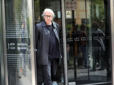 Marcel &Scaron;tefančič, odstavljeni voditelj Studia City<br><br><br>- 03.05.2022 &ndash; Mednarodni dan svobode medijev - Sindikat novinarjev Slovenije ob svetovnem dnevu svobode medijev pred RTV spregovorili o aktualnem dogajanju v javnem mediju; Nikogar&scaron;nji hlapci! Za javni RTV in avtonomno novinarstvo!<br><br>//FOTO: Tomaž Skale<br>