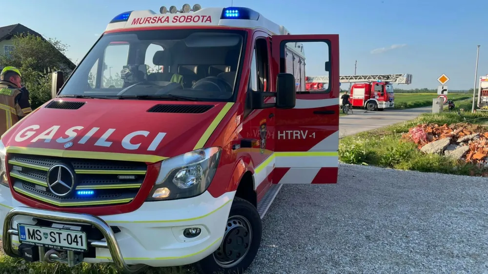 Balonarska nesreča v Beltincih. PGD Murska Sobota. Brez po&scaron;kodovanih. 