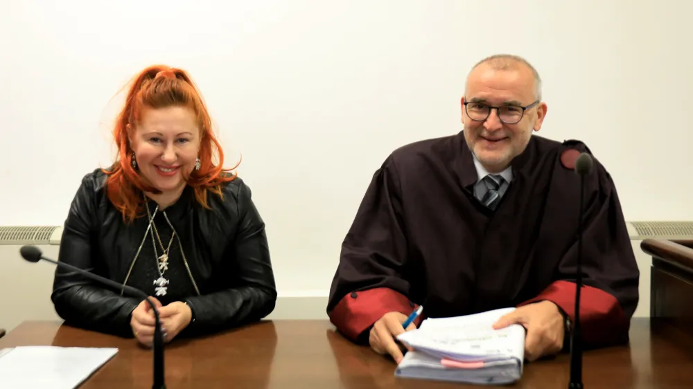 Ljubljana. Sodi&scaron;če. Sojenje v zadevi Poluektova AnželaFoto: Robert Balen