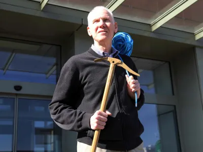 Joe Rovan, predsednik Planinske zveze Slovenije od leta 2018 <br><br>- 02.03.2022 - Planinska zveza Slovenije (PZS) - 100 let markacije - <br><br>//FOTO: Toma Skale <br>