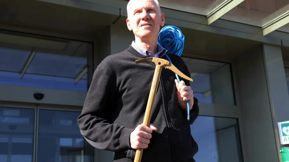 Joe Rovan, predsednik Planinske zveze Slovenije od leta 2018 <br><br>- 02.03.2022 - Planinska zveza Slovenije (PZS) - 100 let markacije - <br><br>//FOTO: Toma Skale <br>