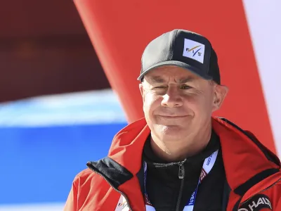 Alpine Ski World Cup 2021-2022: 1st Men Giant Slalom, opening race as part of the Alpine Ski World Cup in Solden on October 24, 2021; Johan Eliasch, FIS President (Photo by Pierre Teyssot/ESPA-Images)(Credit Image: &copy; ESPA Photo Agency/CSM via ZUMA Wire) (Cal Sport Media via AP Images)