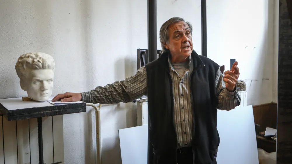 - 29.03.2022 &ndash; Matjaž Počivav&scaron;ek, akademski kipar &ndash; redni profesor na Akademiji za likovno umetnost in oblikovanje v Ljubljani, //FOTO: Luka Cjuha