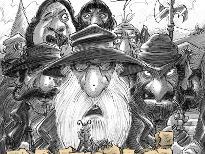 Butalci v stripu 2 prina&scaron;ajo osem novih dogodiv&scaron;čin o vseslovenskih junakih v interpretaciji striparja Marka Kocipra.