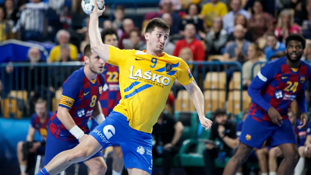 David Razgor - 23.02.2020  rokomet  Celje PL: Barcelona, liga prvakov, 13. krog: skupina A //FOTO: Matja Rut