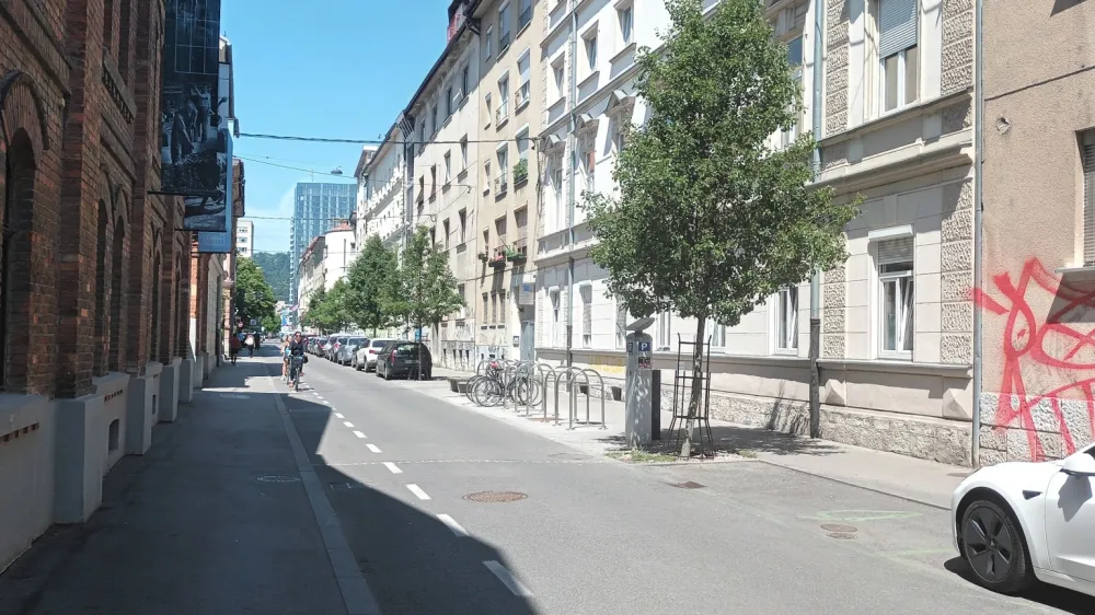 Kolesarska povezava Slom&scaron;kova ulica