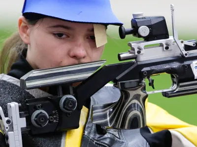 Velika Britanija, London. Poletne olimpijske igre 2012. Strelka Ziva Dvorsak. Foto: Stanko Gruden/STA