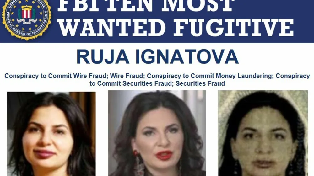 Ameri&scaron;ki FBI je na seznam desetih najbolj iskanih kriminalcev uvrstil kriptokraljico Rujo Ignatovo.&nbsp;