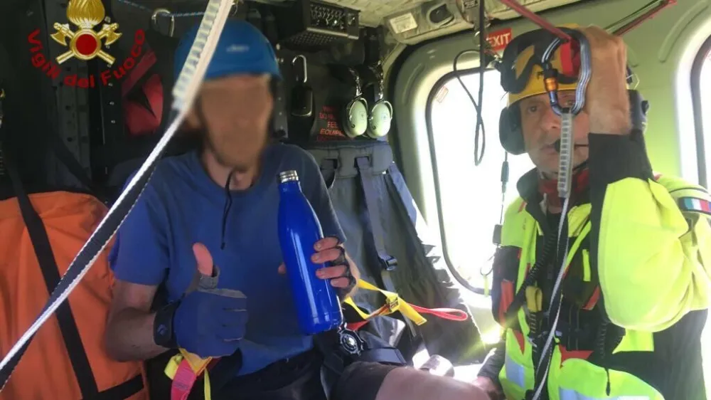 Re&scaron;evanje plezalca na Matajurju