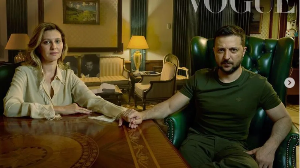 Volodimir Zelenski za revijo Vogue