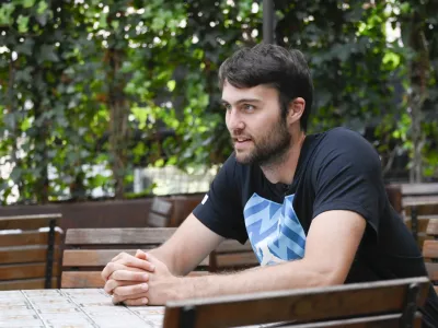 Mike Tobey - 09.08.2022 - mo&scaron;ka ko&scaron;arkarska reprezentanca Slovenije ob nadaljevanju priprav za evropsko prvenstvo v Nemčiji. //FOTO: Nik Erik Neubauer