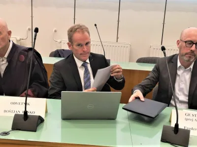 Sojenje v zadevi General Electric Alstom Te&scaron;<br>Bo&scaron;tjan Penko, odvetnik<br>Frederic Wiscart, Alstom