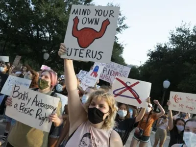 protest prekinitev nosečnosti splav Teksas