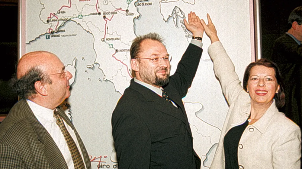 Beno Hvala Jelko Kacin Jadranka &Scaron;turm Kocjan, Giro d' Italia,predstavitev trase