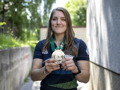 Andreja Le&scaron;ki, judoistka - nova svetovna podprvakinja v kategoriji do 63 kilogramov - 16.06.2021 &ndash; Judo klub Bežigrad - //FOTO: Matjaž Ru&scaron;t