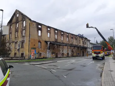 Pogoreli Majdičev mlin v Kranju.