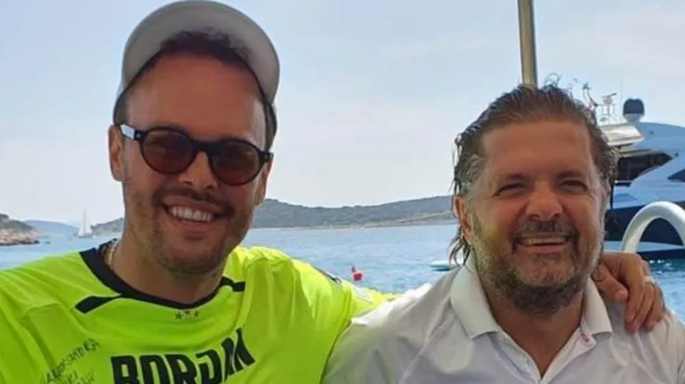 Nekdanja Severinina partnerja Igor Kojić (levo) in Milan Popović sta se letos družila na Jadranu. F instagram