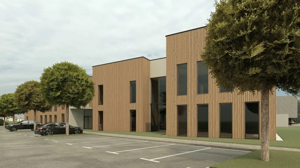 Vrtec v Selnici ob Dravi bo v celoti zgrajen povsem iz slovenskega lesa s patentiranim masivnim sistemom iQwood. F Lumar