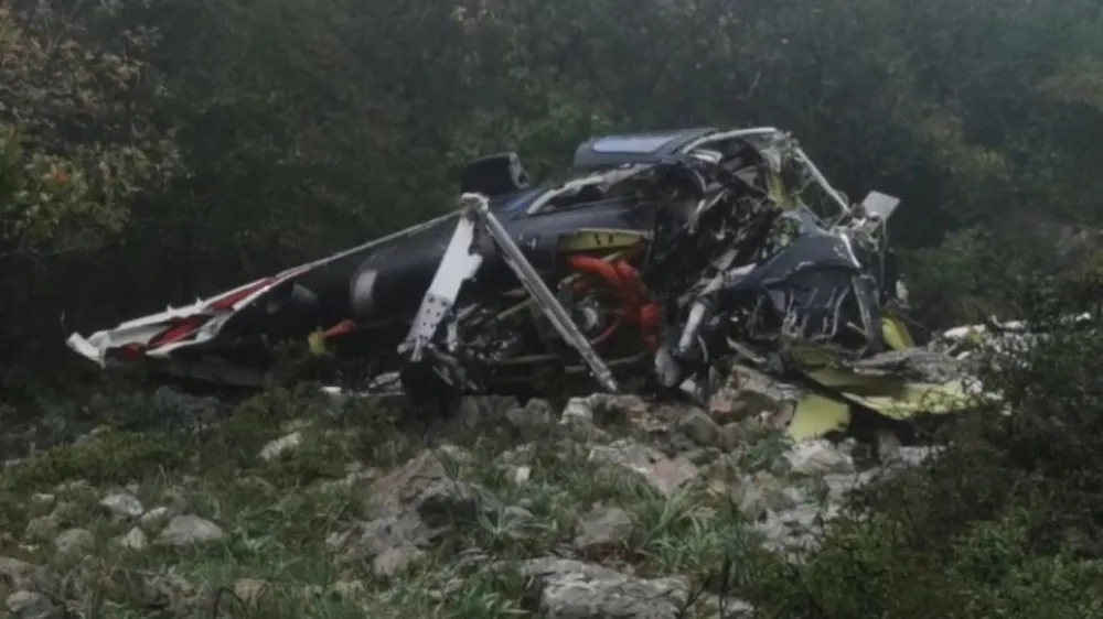 nesreča helikopter v italiji