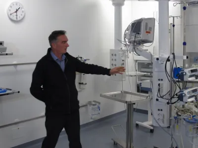 Reanimacijska soba v &scaron;empetrskem urgentnem centru, kjer se je zgodila usodna zamenjava medicinskih plinov.