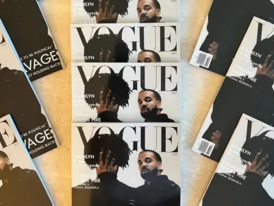 Ponarejena naslovnica revije Vogue, zaradi katere sta se Drake in 21 Savage zna&scaron;la v težavah. F instagram