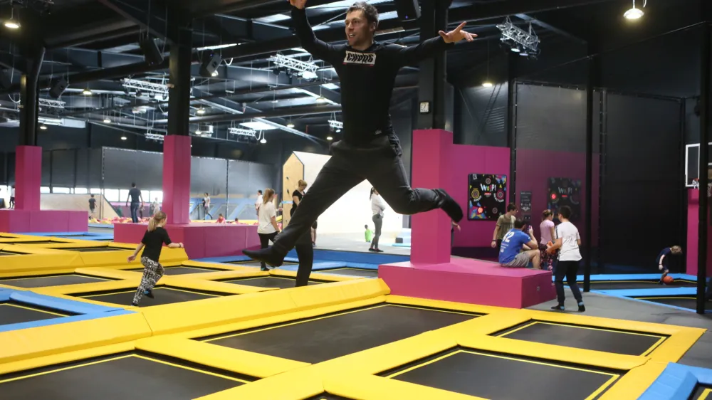 - 23.02.2018 - Trampolin Park WOOP!, Lesko&scaron;kova cesta 3 v Ljubljani - BTC  //FOTO: Luka Cjuha.