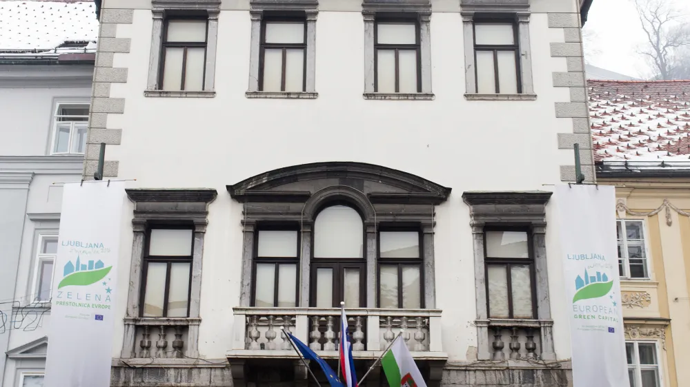 - 31.01.2017 - Mestna hi&scaron;a v Ljubljani - Mestni trg 1 - Magistrat - Rotovž - Mestna občina Ljubljana (MOL) - stavba - //FOTO: Matjaž Ru&scaron;t