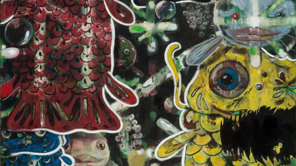 Skupinsko delo slikarjev Mitje Ficka in Marka Jak&scaron;eta