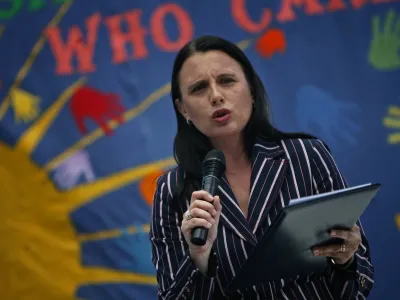 generalna direktorica direktorata za migracije in integracijo Nina Gregori - Azilni dom - Cesta v Gorice - osrednja prireditev ministrstva za notranje zadeve ob svetovnem dnevu beguncev,        /FOTO; Matej Pov&scaron;e