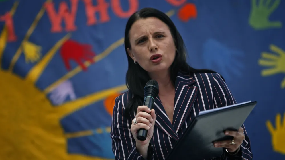 generalna direktorica direktorata za migracije in integracijo Nina Gregori - Azilni dom - Cesta v Gorice - osrednja prireditev ministrstva za notranje zadeve ob svetovnem dnevu beguncev,        /FOTO; Matej Pov&scaron;e