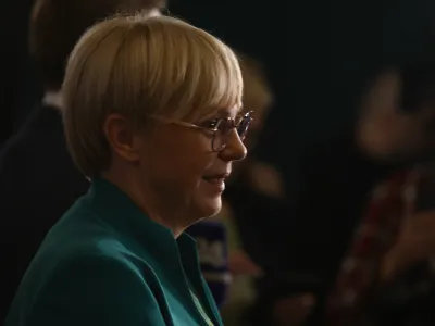 Nata&scaron;a Pirc Musar, kandidatka za predsednico republike<br><br>Volilni &scaron;tab predsedni&scaron;ke kandidatke Nata&scaron;e Pirc Musar -<br><br>&nbsp;<br><br>- 23.10.2022 &ndash; Predsedni&scaron;ke volitve 2022 -&nbsp;sedme volitve za petega predsednika republike v samostojni Sloveniji &ndash; volilci so volili med sedmimi kandidati &ndash; Milanom Brglezom,&nbsp;Janezom Ciglerjem Kraljem, Anžetom Logarjem, Nata&scaron;o Pirc Musar, Vladimirjem Prebiličem in Sabino Senčar<br><br>&nbsp;<br><br>//FOTO: Luka Cjuha<br><br>