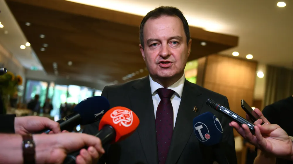 Bled, Rikli Balance Hotel.<br>Panel z naslovom Zahodni Balkan - pot v Evropo in demokracijo ter skupna odgovornos<br>Srbski zunanji minister Ivica Dacic.