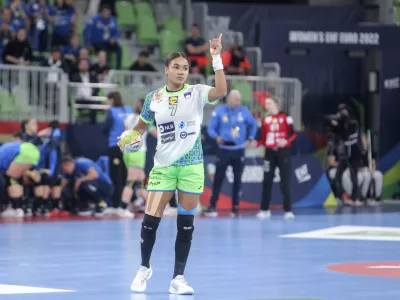 Elizabeth Omoregie- 14.11.2022 &ndash; ženski rokomet &ndash; Slovenija: Norve&scaron;ka, EHF evropsko prvenstvo v rokometu za ženske v Sloveniji: glavni del - skupina I - 2. krog. //FOTO: Jaka Gasar