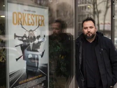 - 13.01.2023 - Matevž Luzar, filmski režiser in scenarist, predsednik Dru&scaron;tva slovenskih režiserjev in režiserk, prejemnik nagrade Pre&scaron;ernovega sklada leta 2023 za film Orkester//FOTO: Nik Erik Neubauer