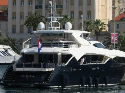 28.05.2016., Split - Jahta Irina Vu splitskoj luci.rPhoto: Ivo Cagalj/PIXSELL