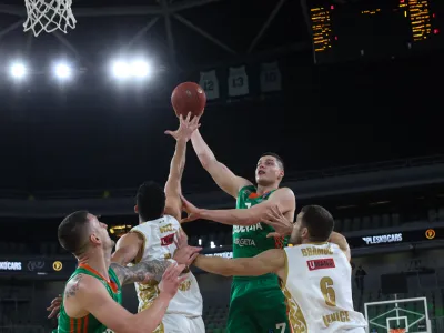 - 01.02.2023 &ndash; ko&scaron;arka - Cedevita Olimpija: Venezia,&nbsp;evropska liga, 13. krog:&nbsp;//FOTO: Bojan Velikonja&nbsp;
