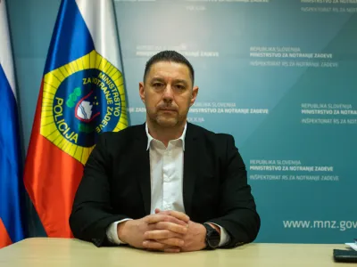 Damjan Apollonio, vodja sektorja za organizirano kriminaliteo na Generalni policijski upravi.<br><br> <br>- 17.01.2023 &ndash; Generalna policijska uprava (GPU) - predstavili informacije o razbitju kriminalne združbe, ki se je ukvarjala s preprodaje droge;<br> <br>//FOTO: Bojan Velikonja