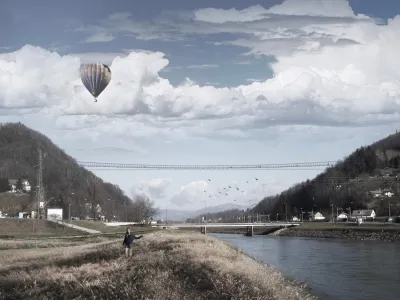 viseči most v Celju