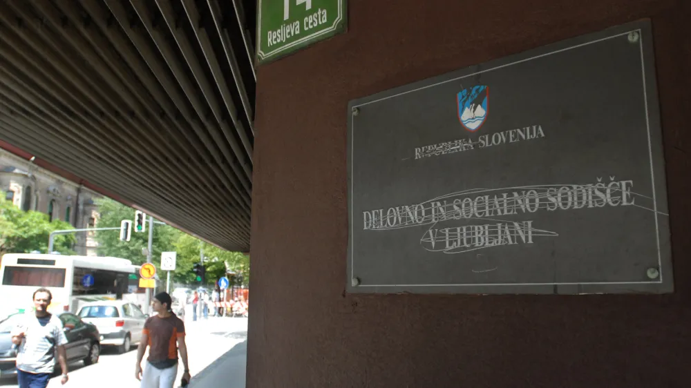Delovno in socialno sodi&scaron;če v Ljubljani, //FOTO: Jaka Adamič<br>OPOMBA: ZA OBJAVO V ČASOPISU DNEVNIK